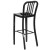 Flash Furniture CH-61200-30-BK-GG 30" Black Metal Indoor/Outdoor Barstool with Vertical Slat Back addl-6