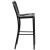 Flash Furniture CH-61200-30-BK-GG 30" Black Metal Indoor/Outdoor Barstool with Vertical Slat Back addl-8