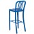 Flash Furniture CH-61200-30-BL-GG 30" Blue Metal Indoor/Outdoor Barstool with Vertical Slat Back addl-6