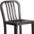 Flash Furniture CH-61200-30-BQ-GG 30" Black-Antique Gold Metal Indoor/Outdoor Barstool with Vertical Slat Back addl-10