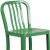 Flash Furniture CH-61200-30-GN-GG 30" Green Metal Indoor/Outdoor Barstool with Vertical Slat Back addl-7