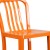 Flash Furniture CH-61200-30-OR-GG 30" Orange Metal Indoor/Outdoor Barstool with Vertical Slat Back addl-10