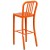 Flash Furniture CH-61200-30-OR-GG 30" Orange Metal Indoor/Outdoor Barstool with Vertical Slat Back addl-6