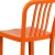 Flash Furniture CH-61200-30-OR-GG 30" Orange Metal Indoor/Outdoor Barstool with Vertical Slat Back addl-7