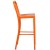 Flash Furniture CH-61200-30-OR-GG 30" Orange Metal Indoor/Outdoor Barstool with Vertical Slat Back addl-8