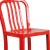 Flash Furniture CH-61200-30-RED-GG 30" Red Metal Indoor/Outdoor Barstool with Vertical Slat Back addl-10