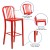 Flash Furniture CH-61200-30-RED-GG 30" Red Metal Indoor/Outdoor Barstool with Vertical Slat Back addl-4