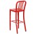 Flash Furniture CH-61200-30-RED-GG 30" Red Metal Indoor/Outdoor Barstool with Vertical Slat Back addl-6