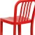 Flash Furniture CH-61200-30-RED-GG 30" Red Metal Indoor/Outdoor Barstool with Vertical Slat Back addl-7