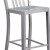 Flash Furniture CH-61200-30-SIL-GG 30" Silver Metal Indoor/Outdoor Barstool with Vertical Slat Back addl-10