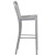 Flash Furniture CH-61200-30-SIL-GG 30" Silver Metal Indoor/Outdoor Barstool with Vertical Slat Back addl-8