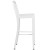 Flash Furniture CH-61200-30-WH-GG 30" White Metal Indoor/Outdoor Barstool with Vertical Slat Back addl-8