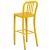 Flash Furniture CH-61200-30-YL-GG 30" Yellow Metal Indoor/Outdoor Barstool with Vertical Slat Back addl-6