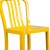 Flash Furniture CH-61200-30-YL-GG 30" Yellow Metal Indoor/Outdoor Barstool with Vertical Slat Back addl-7