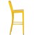 Flash Furniture CH-61200-30-YL-GG 30" Yellow Metal Indoor/Outdoor Barstool with Vertical Slat Back addl-8