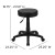 Flash Furniture CH-82042-3X01-GG Black Adjustable Doctors Stool on Wheels with Ergonomic Molded Seat addl-5