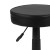 Flash Furniture CH-82042-3X01-GG Black Adjustable Doctors Stool on Wheels with Ergonomic Molded Seat addl-7