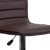 Flash Furniture CH-92023-1-BRN-GG Modern Brown Vinyl Adjustable Bar Swivel Stool with Back, Chrome Base, Footrest addl-10