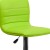 Flash Furniture CH-92023-1-GRN-GG Modern Green Vinyl Adjustable Bar Swivel Stool with Back, Chrome Base, Footrest addl-10