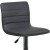 Flash Furniture CH-92023-1-GY-GG Modern Gray Vinyl Adjustable Bar Swivel Stool with Back, Chrome Base, Footrest addl-10