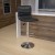 Flash Furniture CH-92023-1-GY-GG Modern Gray Vinyl Adjustable Bar Swivel Stool with Back, Chrome Base, Footrest addl-1