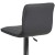 Flash Furniture CH-92023-1-GY-GG Modern Gray Vinyl Adjustable Bar Swivel Stool with Back, Chrome Base, Footrest addl-7