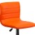 Flash Furniture CH-92023-1-ORG-GG Modern Orange Vinyl Adjustable Bar Swivel Stool with Back, Chrome Base, Footrest addl-10