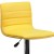 Flash Furniture CH-92023-1-YEL-GG Modern Yellow Vinyl Adjustable Bar Swivel Stool with Back, Chrome Base, Footrest addl-10