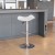Flash Furniture CH-TC3-1002-WH-GG Contemporary White Vinyl Adjustable Height Barstool with Wavy Seat and Chrome Base addl-1