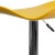 Flash Furniture CH-TC3-1002-YEL-GG Contemporary Yellow Vinyl Adjustable Height Barstool with Wavy Seat and Chrome Base addl-10