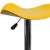 Flash Furniture CH-TC3-1002-YEL-GG Contemporary Yellow Vinyl Adjustable Height Barstool with Wavy Seat and Chrome Base addl-7