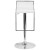Flash Furniture CH-TC3-1027P-WH-GG Contemporary White Plastic Adjustable Height Barstool with Chrome Drop Frame addl-5