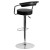 Flash Furniture CH-TC3-1060-BK-GG Contemporary Black Vinyl Adjustable Height Barstool with Arms and Chrome Base addl-3