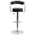 Flash Furniture CH-TC3-1060-BK-GG Contemporary Black Vinyl Adjustable Height Barstool with Arms and Chrome Base addl-5