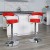 Flash Furniture CH-TC3-1060-RED-GG Contemporary Red Vinyl Adjustable Height Barstool with Arms and Chrome Base addl-1