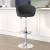 Flash Furniture CH-TC3-1066L-BK-GG Contemporary Black Vinyl Adjustable Height Barstool with Barrel Back and Chrome Base addl-1
