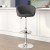 Flash Furniture CH-TC3-1066L-GY-GG Contemporary Gray Vinyl Adjustable Height Barstool with Barrel Back and Chrome Base addl-1