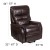Flash Furniture CH-US-153062L-BRN-LEA-GG Hercules Brown LeatherSoft Remote Powered Lift Recliner for Elderly addl-3