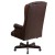Flash Furniture CI-360-BRN-GG High Back Traditional Fully Tufted Brown LeatherSoft Executive Swivel Office Chair with Arms addl-4
