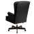 Flash Furniture CI-J600-BK-GG High Back Traditional Tufted Black LeatherSoft Executive Office Chair with Oversized Headrest & Nail Trim Arms addl-3