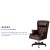 Flash Furniture CI-J600-BRN-GG High Back Traditional Tufted Brown LeatherSoft Executive Office Chair with Oversized Headrest & Nail Trim Arms addl-4
