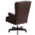 Flash Furniture CI-J600-BRN-GG High Back Traditional Tufted Brown LeatherSoft Executive Office Chair with Oversized Headrest & Nail Trim Arms addl-5
