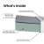 Flash Furniture CL-MF101-8-K-GG Charcoal & Green Tea Cooling Gel Memory Foam 8" Supportive Pressure Relief, King Mattress in a Box addl-10