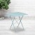 Flash Furniture CO-1-SKY-GG 28" Square Sky Blue Indoor/Outdoor Steel Folding Patio Table addl-1
