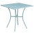 Flash Furniture CO-28SQ-02CHR2-SKY-GG 28" Square Sky Blue Indoor/Outdoor Steel Patio Table Set with 2 Square Back Chairs addl-3