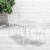 Flash Furniture CO-28SQ-02CHR2-WH-GG 28" Square White Indoor/Outdoor Steel Patio Table Set with 2 Square Back Chairs addl-1
