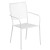 Flash Furniture CO-28SQ-02CHR4-WH-GG 28" Square White Indoor/Outdoor Steel Patio Table Set with 4 Square Back Chairs addl-4