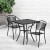 Flash Furniture CO-28SQ-03CHR2-BK-GG 28" Square Black Indoor/Outdoor Steel Patio Table Set with 2 Round Back Chairs addl-1