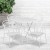 Flash Furniture CO-28SQF-03CHR4-WH-GG 28" Square White Indoor/Outdoor Steel Folding Patio Table Set with 4 Round Back Chairs addl-1