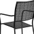 Flash Furniture CO-2-BK-GG Black Indoor/Outdoor Steel Patio Arm Chair with Square Back addl-10